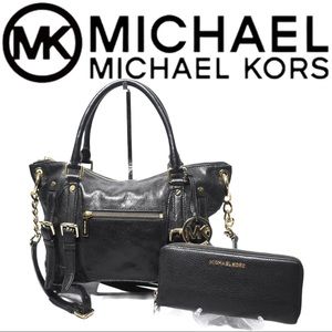 Michael Kors McGraw Satchel and Wallet Set